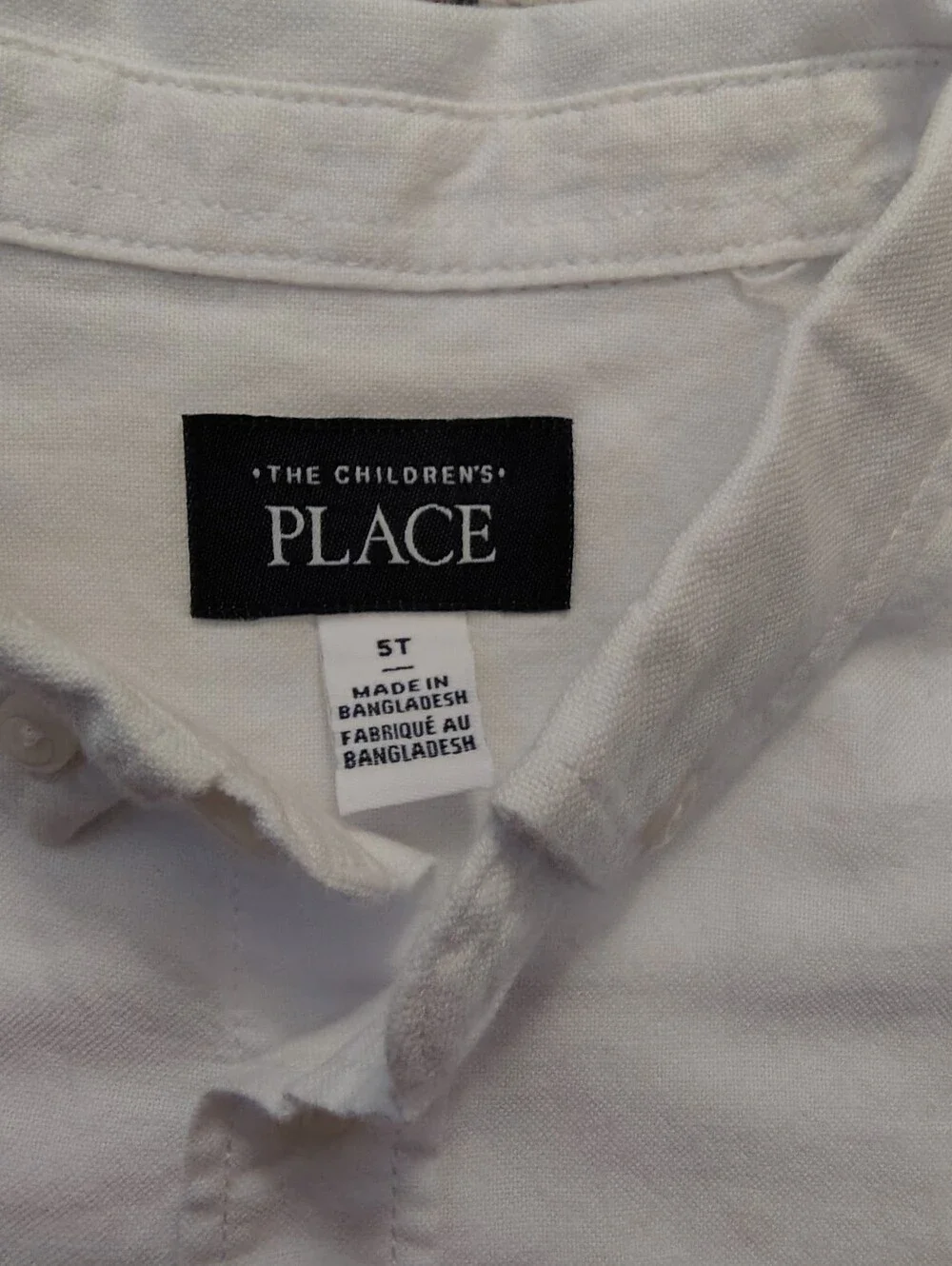 The Children's Place White Short-Sleeve Button-Up Shirts